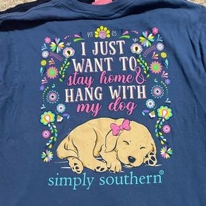 3 Youth Medium Simply Southern Long Sleeve T’s.